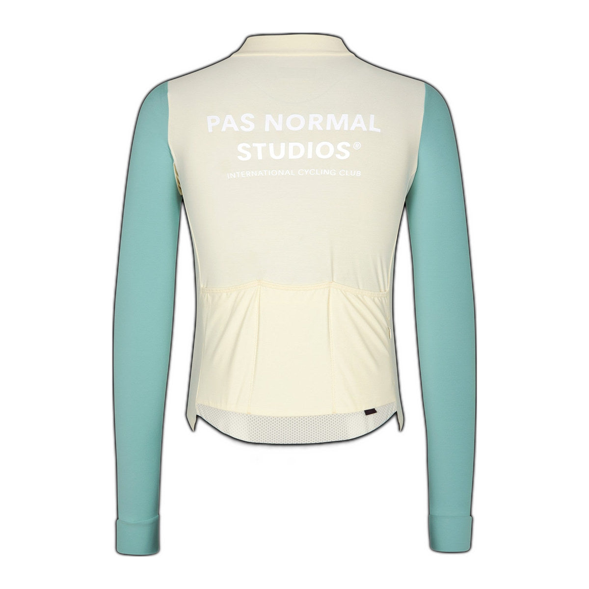 PAS NORMAL STUDIOS Men Mechanism Long Sleeve Jersey - Off-White / Light Teal