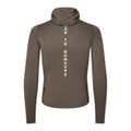 PAS NORMAL STUDIOS Men Thermal Hooded Windproof Baselayer - Dark Coffee