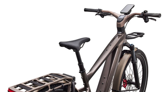 SPECIALIZED Turbo Vado 3 EVO 6.0 Ebike - GLOSS WARM SMOKE METALLIC / SATIN BRUSHED CHROME