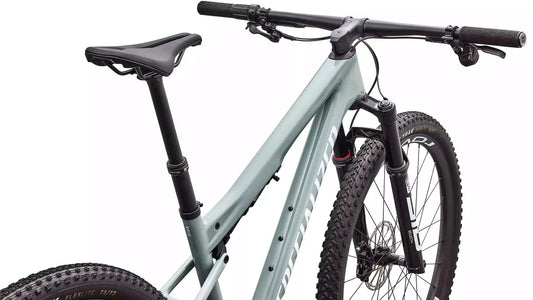 SPECIALIZED Epic 9 Expert Complete MTB - Gloss Agave Grey / Metallic White Silver