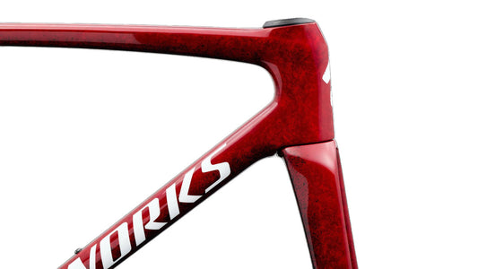 SWorks Tarmac SL9 Road Frameset - FACT 12r Carbon - Vivid Red/Tarmac Black/White