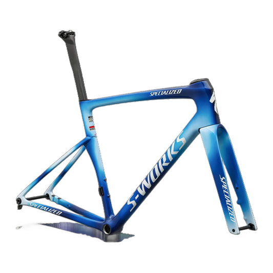 S-Works Tarmac SL9 Team Replica Frameset - Soudal Quick-Step - Blue Onyx/Cobalt/Morning Mist