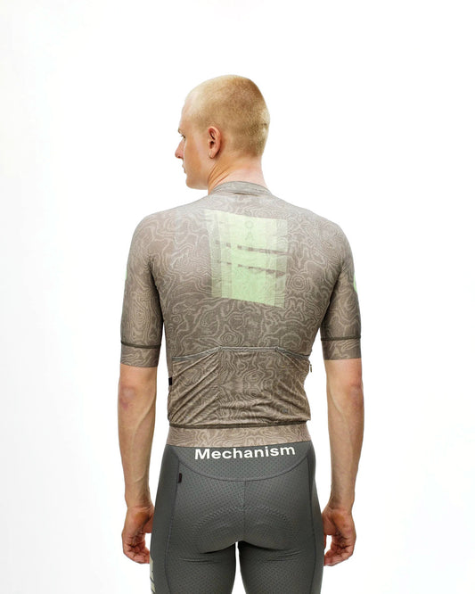 PAS NORMAL STUDIOS Mechanism Logo Jersey - AOP RTN Earth
