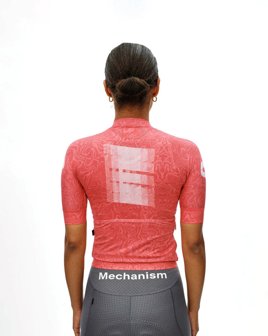 PAS NORMAL STUDIOS Mechanism Logo Women Jersey - AOP RTN Classic Red