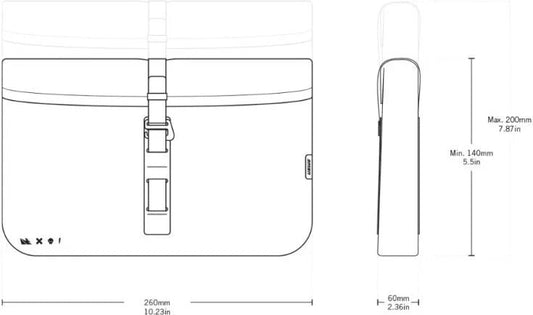 USWE ADDITIONAL HANDLEBAR BAG - BLACK