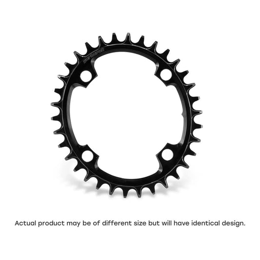 GARBARUK Oval Chainring  104 BCD - BLACK