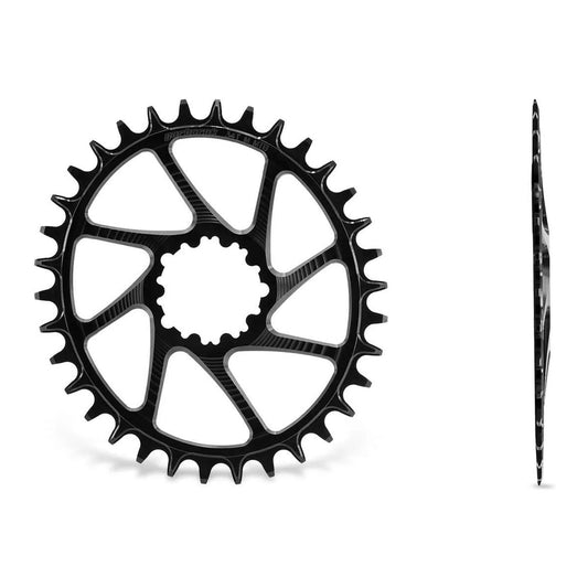 GARBARUK Oval Chainring DIRECT MOUNT SRAM GXP/DUB MTB (BOOST) - BLACK