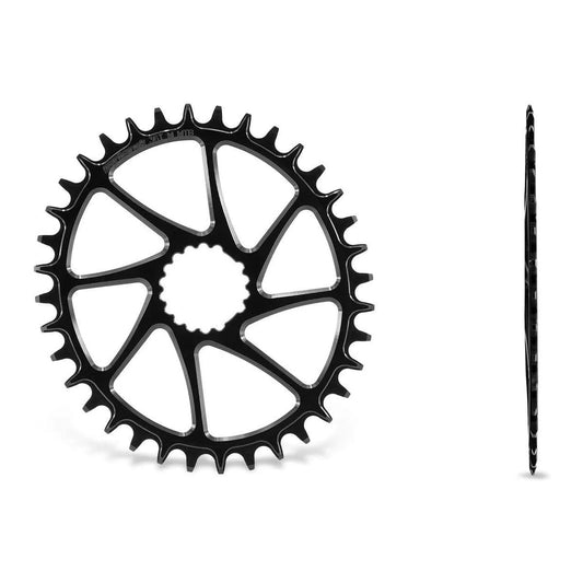 GARBARUK OVAL CHAINRING DIRECT MOUNT CANNONDALE HOLLOWGRAM (AI COMPATIBLE) - BLACK