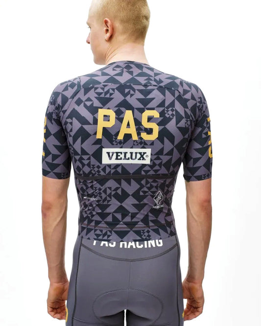 PAS NORMAL STUDIOS Mechanism Pro Men`s Jersey - AOP Origami Grey