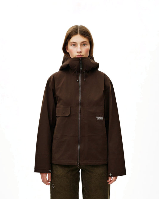 PAS NORMAL STUDIOS Off Race 3L Shell Jacket - Dark Coffee