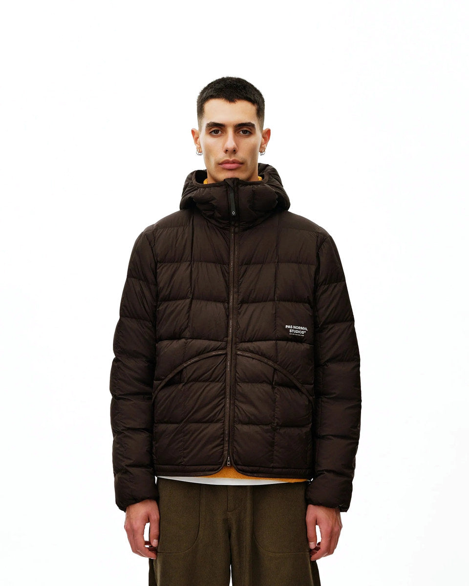 PAS NORMAL STUDIOS Off Race Down Liner Jacket - Dark Coffee