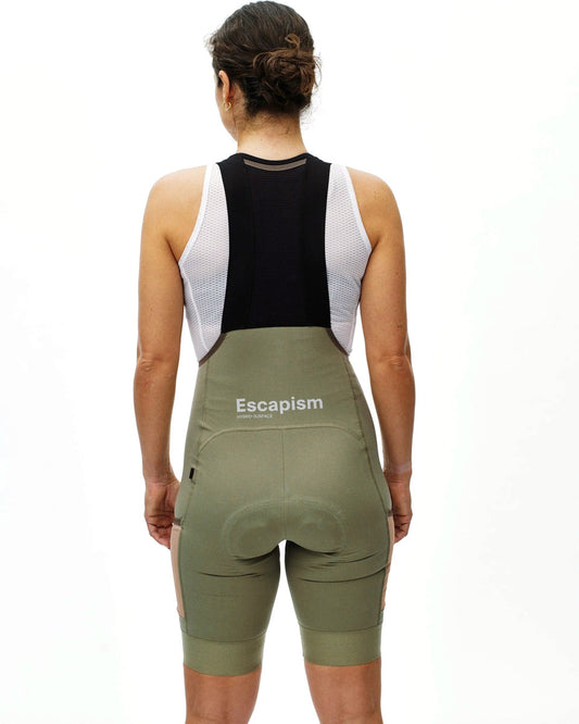 PAS NORMAL STUDIOS Women Escapism Cargo Bibs - Light Olive