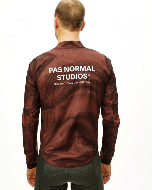 PAS NORMAL STUDIOS Mechanism Stow Away Jacket - AOP Light brown