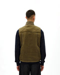 PAS NORMAL STUDIOS Off Race Pile Fleece Vest - Deep Olive