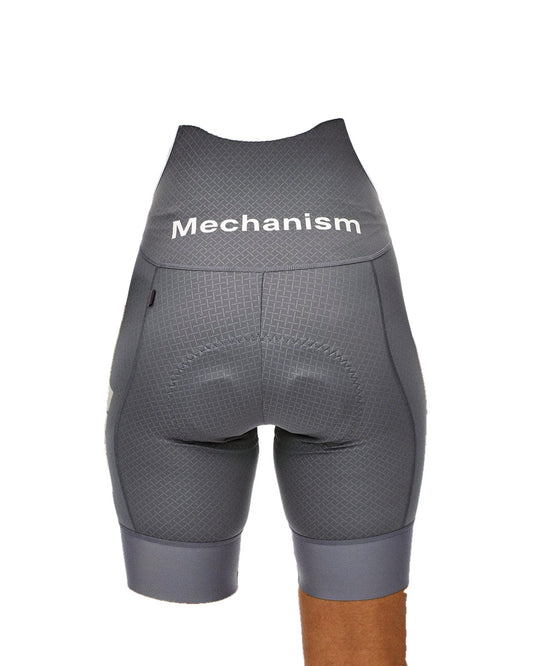 PAS NORMAL STUDIOS Mechanism Logo Women Bib Shorts - Medium Grey