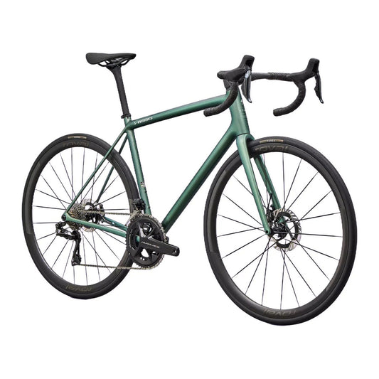 SPECIALIZED Aethos 2 Complete Road Bike Shimano Dura Ace E1 2026 - Gloss Premium Fjord Metallic / Dolomite Metallic