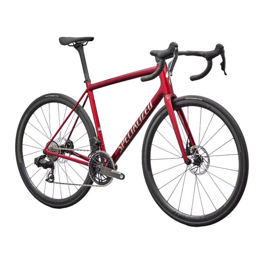 SPECIALIZED Aethos 2 PRO Complete Road Bike SRAM FORCE AXS E1 2026 - GLOSS RED SKY / CHROME