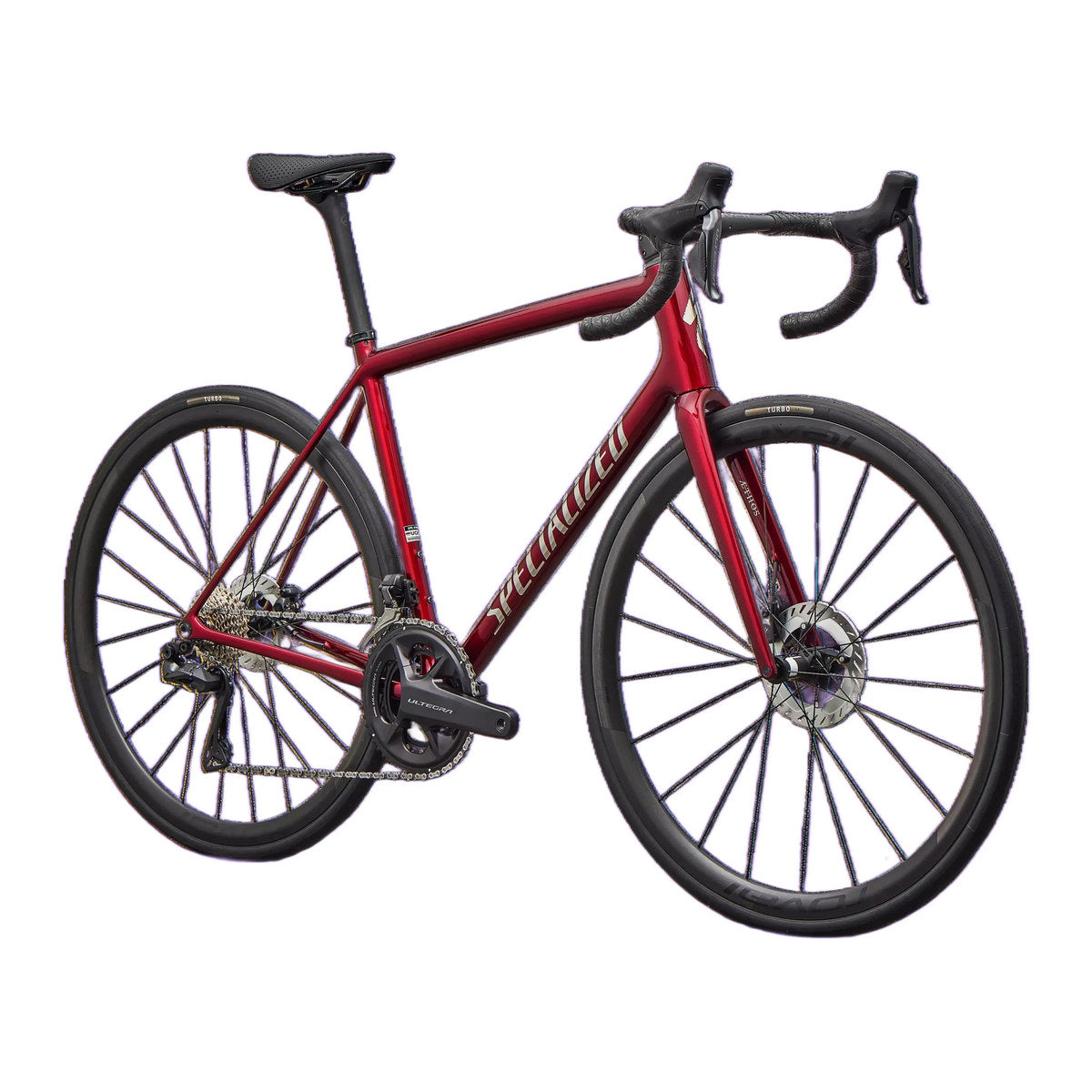 SPECIALIZED Aethos 2 PRO Complete Road Bike Shimano Ultegra DI2 2026 - GLOSS RED SKY / CHROME