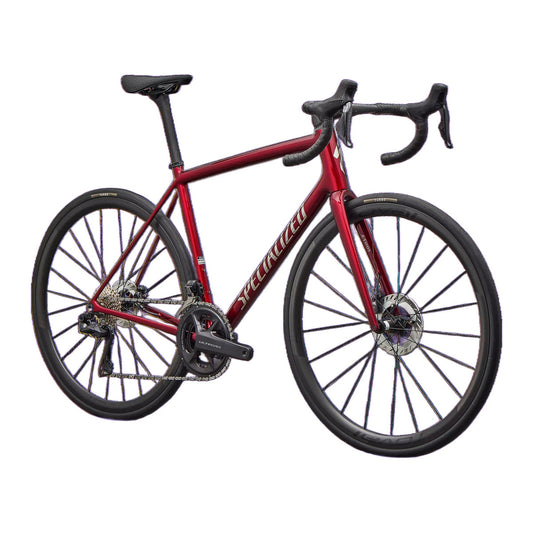 SPECIALIZED Aethos 2 PRO Complete Road Bike Shimano Ultegra DI2 2026 - GLOSS RED SKY / CHROME