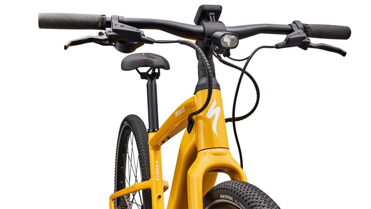 SPECIALIZED Turbo Vado SL 2 4.0 Ebike - GLOSS BRASSY YELLOW / METALLIC WHITE SILVER FROST REFLECTIVE