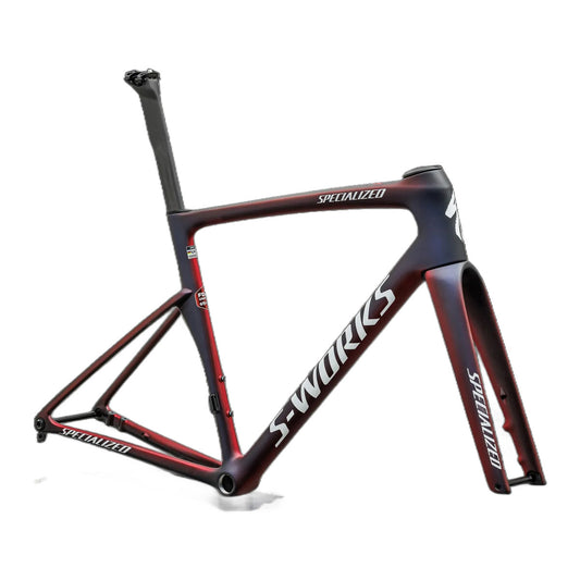S-Works Tarmac SL9 Team Replica Frameset - FDJ United - SUEZ - Redtnt/Blutnt/Redprl