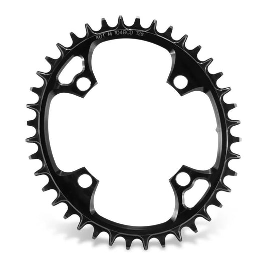 GARBARUK Oval Chainring  104 BCD - BLACK