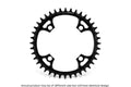 GARBARUK Round Chainring 104 BCD - BLACK