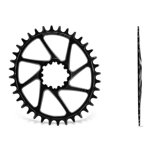 GARBARUK Oval Chainring DIRECT MOUNT SRAM GXP/DUB MTB (BOOST) - BLACK