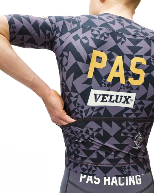 PAS NORMAL STUDIOS Mechanism Pro Men`s Jersey - AOP Origami Grey