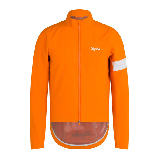 RAPHA CORE RAIN JACKET III - BRIGHT ORANGE/WHITE