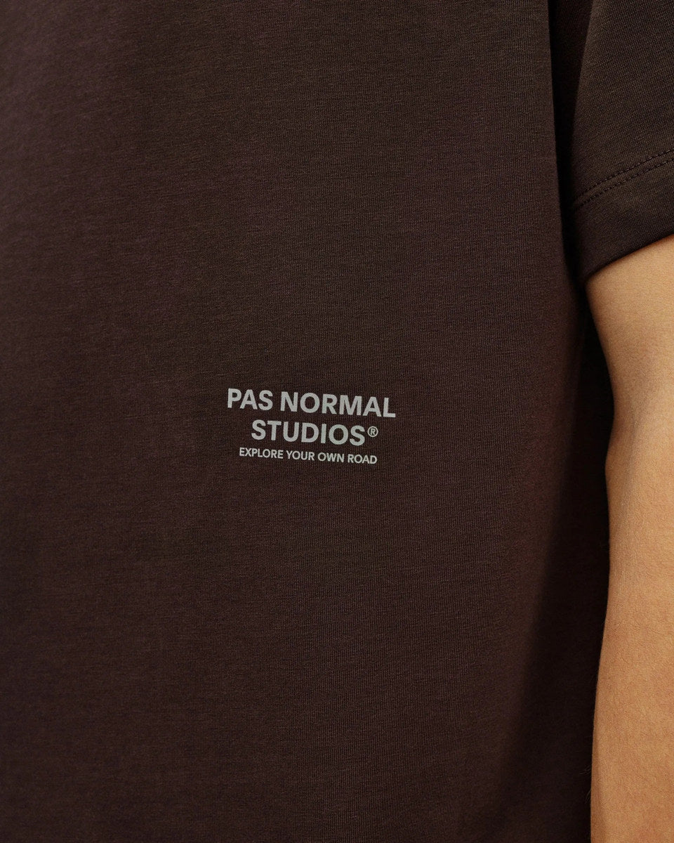 PAS NORMAL STUDIOS Off Race Cotton Tech TShirt - Dark Purple