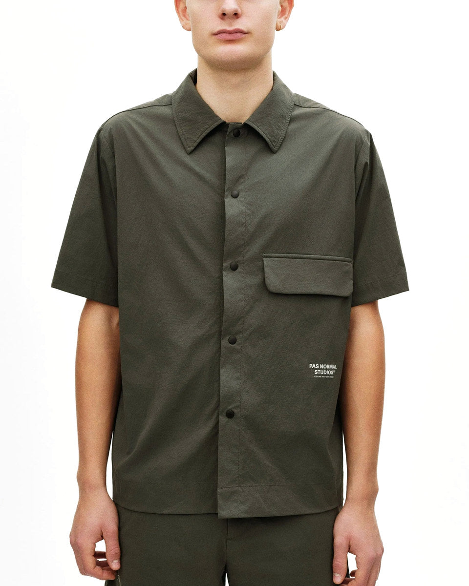 PAS NORMAL STUDIOS Off Race Light Tech Shirt - Dark Grey