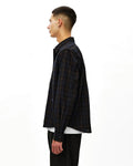 PAS NORMAL STUDIOS Off Race Seersucker Shirt - Dark Navy