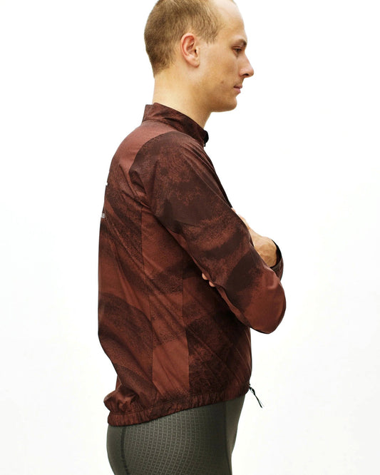PAS NORMAL STUDIOS Mechanism Stow Away Jacket - AOP Light brown