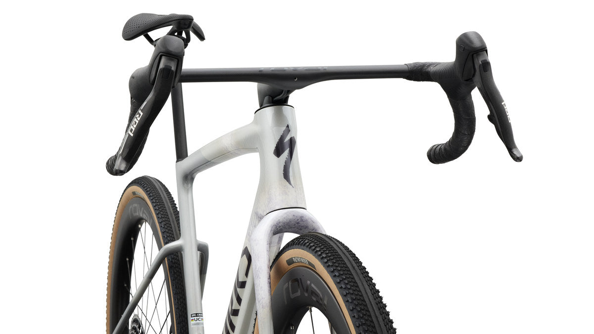 SPECIALIZED SWorks Crux 5  SRAM RED XPLR Gravel Bike - Gldprl/Sildst/Nblmet