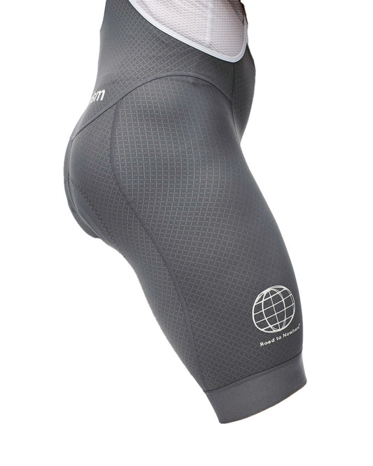 PAS NORMAL STUDIOS Mechanism Logo Bib Shorts -  Medium Grey