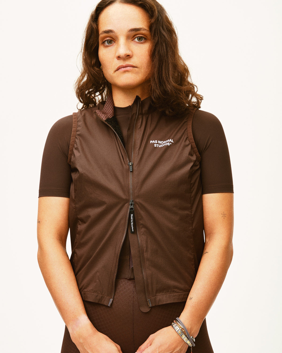 PAS NORMAL STUDIOS Women Essential Insulated Gilet - Light Brown