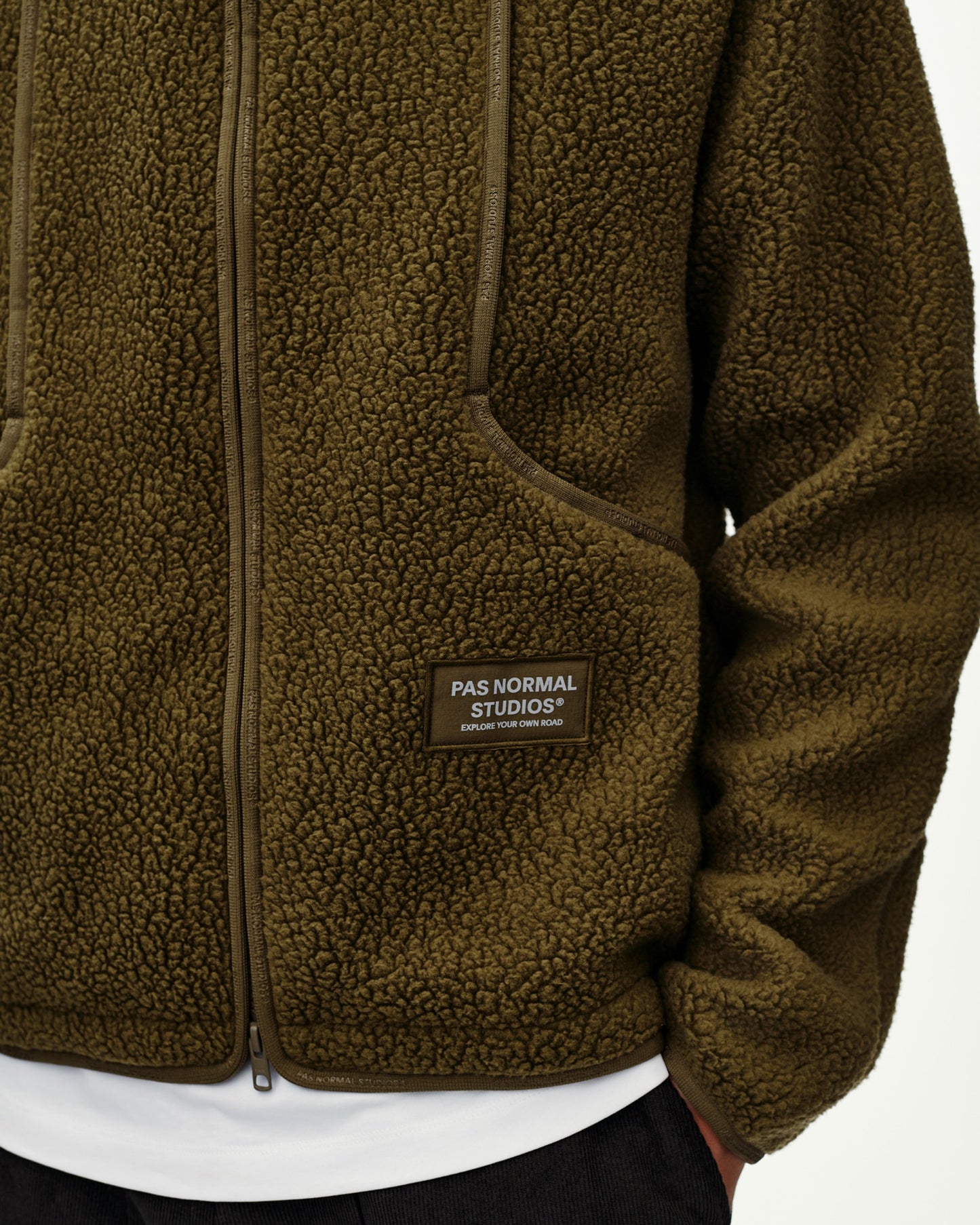 PAS NORMAL STUDIOS Off Race Pile Chaqueta polar - Deep Olive