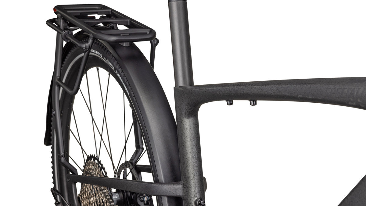 SPECIALIZED Turbo Vado SL 2 6.0 EQ Carbon Ebike - SATIN BLACK SPECKLE OVER CARBON / DOLOMITE METALLIC FROST REFLECTIVE