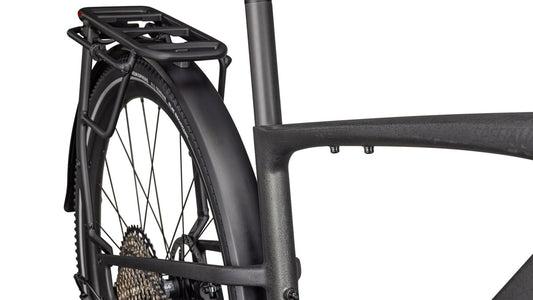 SPECIALIZED Turbo Vado SL 2 6.0 EQ Carbon Ebike - SATIN BLACK SPECKLE OVER CARBON / DOLOMITE METALLIC FROST REFLECTIVE