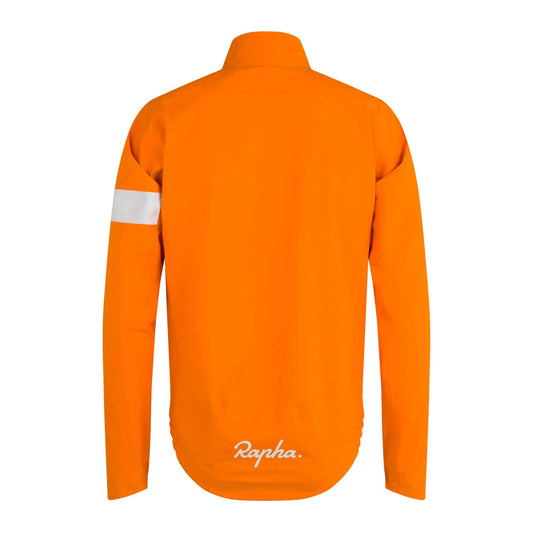 RAPHA CORE RAIN JACKET III - BRIGHT ORANGE/WHITE