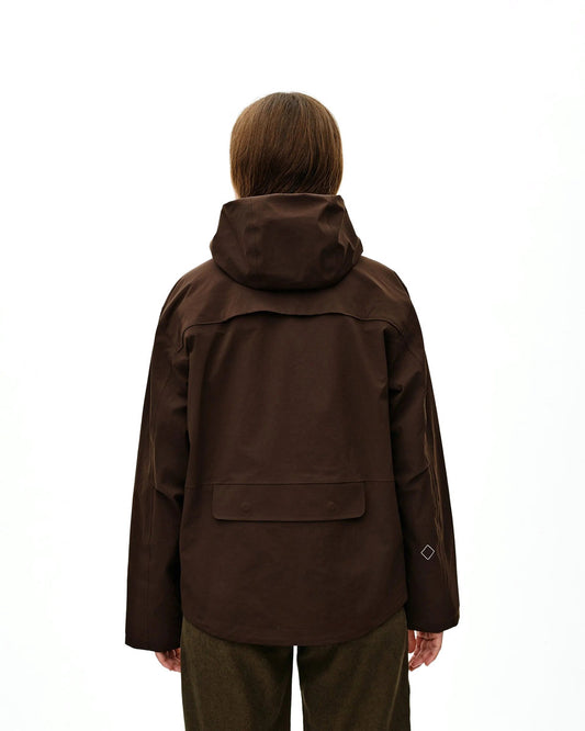 PAS NORMAL STUDIOS Off Race 3L Shell Jacket - Dark Coffee