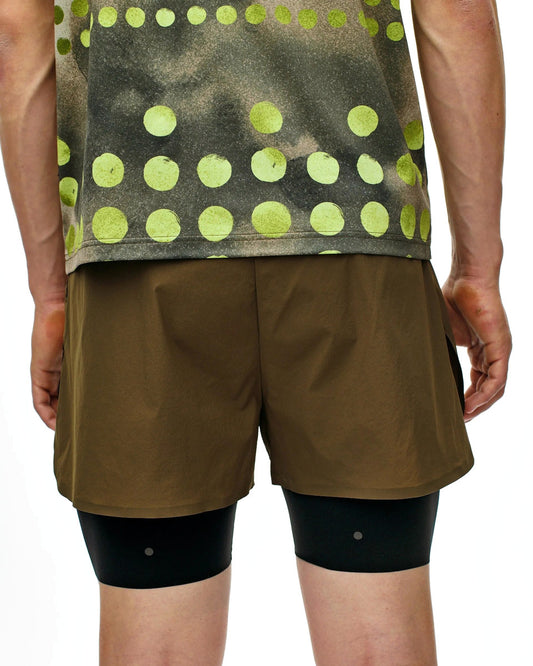 PAS NORMAL STUDIOS T.K.O. Balance 2in1 Shorts - Dark Stone