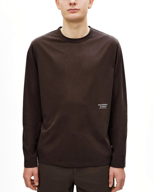 PAS NORMAL STUDIOS Off Race Cotton Tech Long Sleeve TShirt - Dark Purple