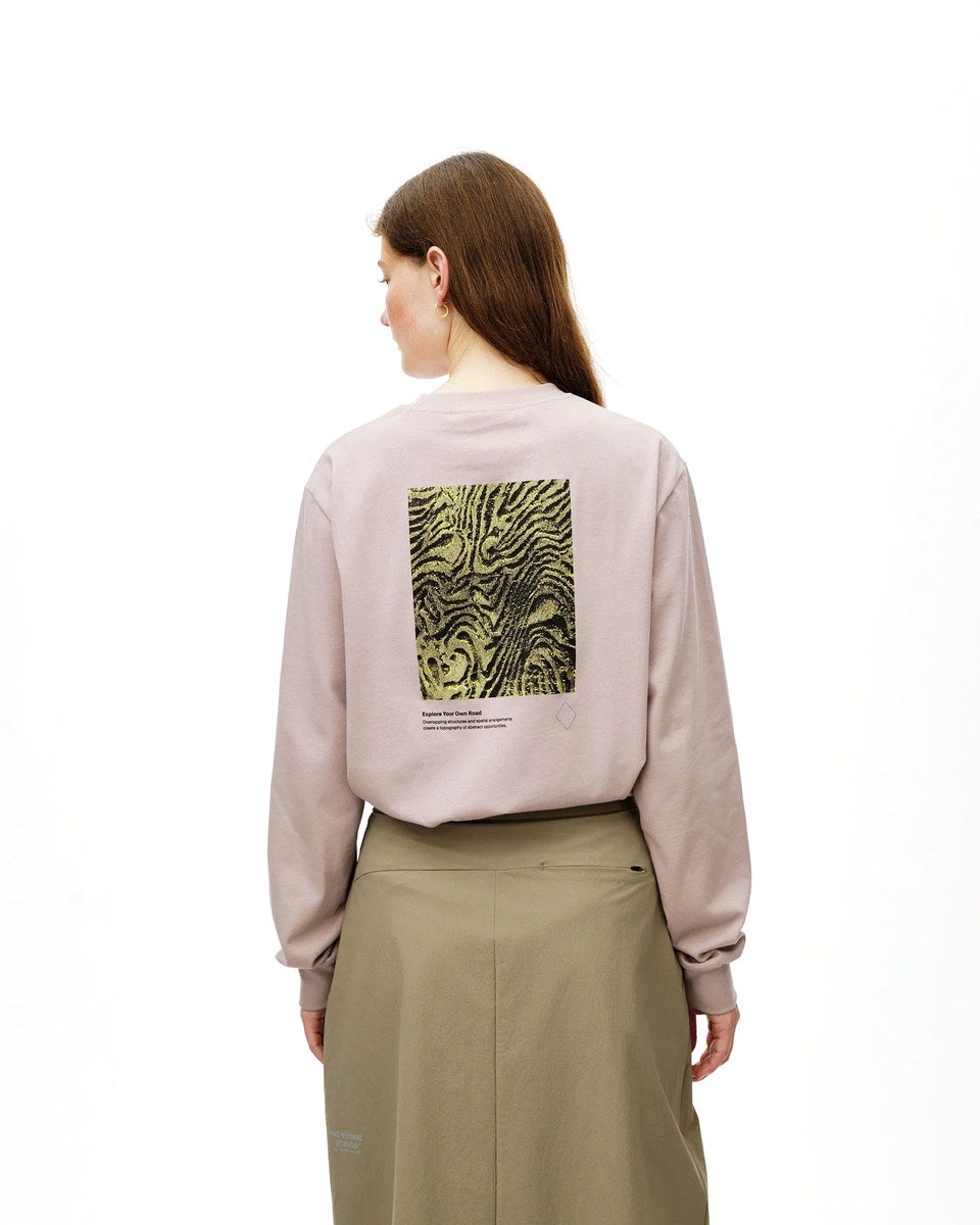 PAS NORMAL STUDIOS OffRace Long Sleeve Graphic Shirt - Haze