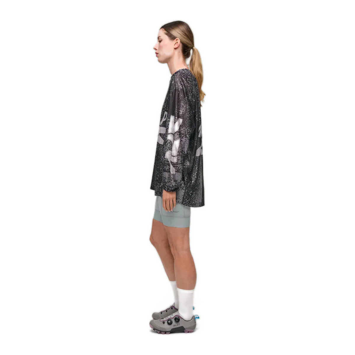 MAAP Alt Road Mesh LS Tee - Silver/Black