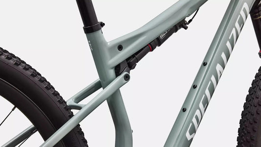 SPECIALIZED Epic 9 Expert Complete MTB - Gloss Agave Grey / Metallic White Silver