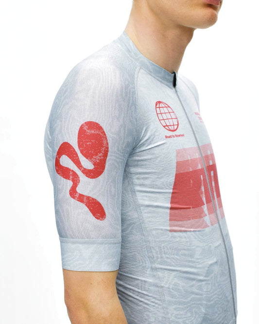 PAS NORMAL STUDIOS Mechanism Logo Jersey - AOP RTN Light Aqua