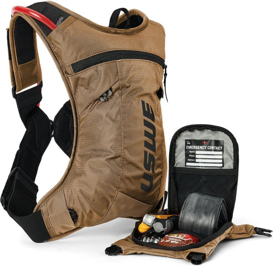 USWE MTB HYDRO 3 HYDRATION BACKPACK - BLACK/RED
