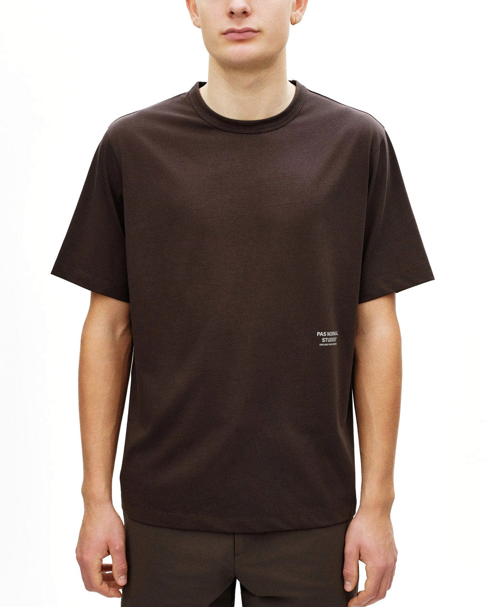 PAS NORMAL STUDIOS Off Race Cotton Tech TShirt - Dark Purple